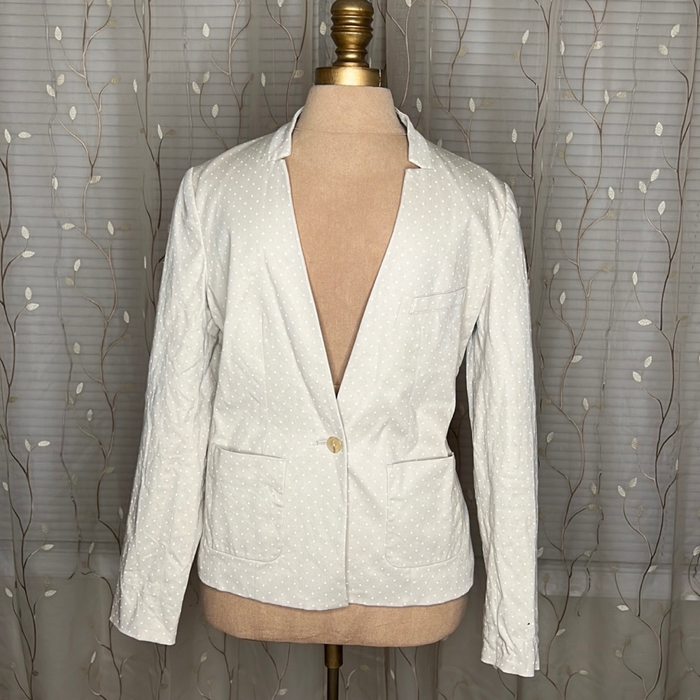Banana Republic Tan polka dot blazer